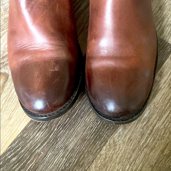 FRYE Melissa Riding Boot in Bergundy - Picture 3 of 4